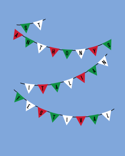 Italian Festival Hooded Sweatshirt - Flag 2025 Logo - Image 4